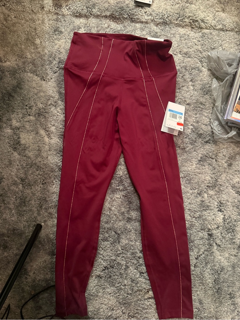 Women’s Nike High-Waist Maroon Leggings